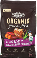 CASTOR & POLLUX: Organix Grain Free Organic Chicken & Sweet Potato Recipe 10 Lb