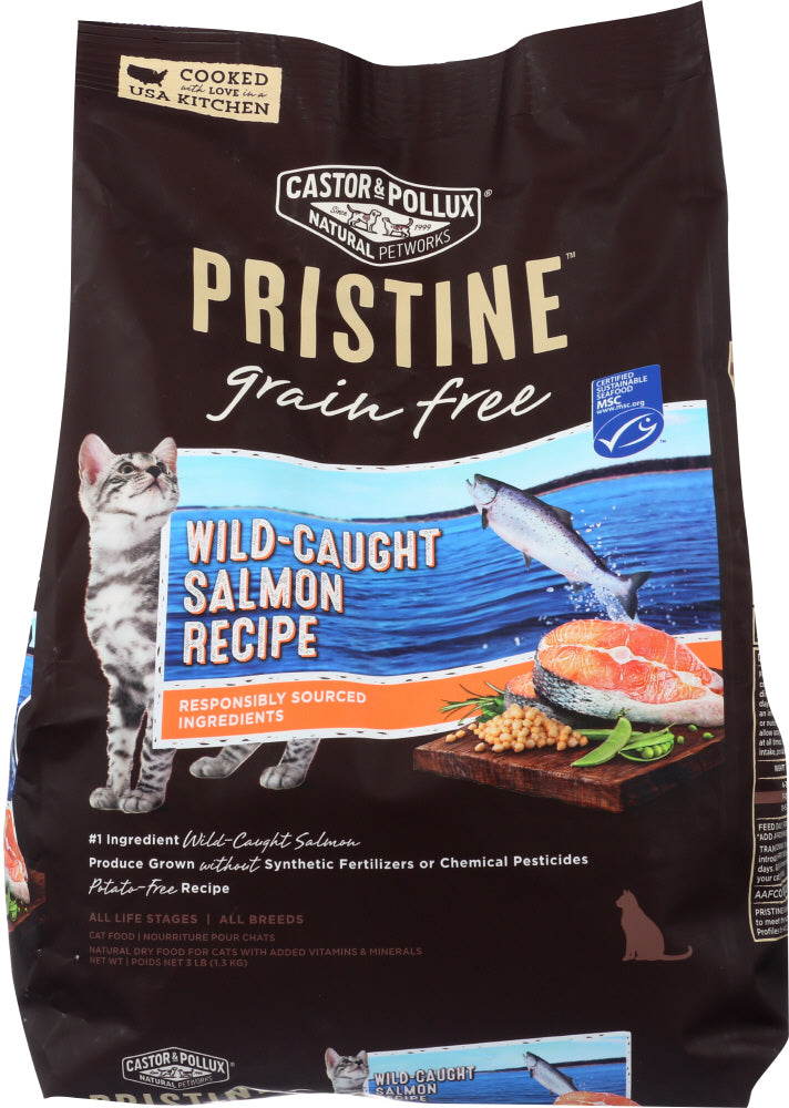 CASTOR & POLLUX: Pristine Grain Free Wild Caught Salmon Recipe 3 Lb