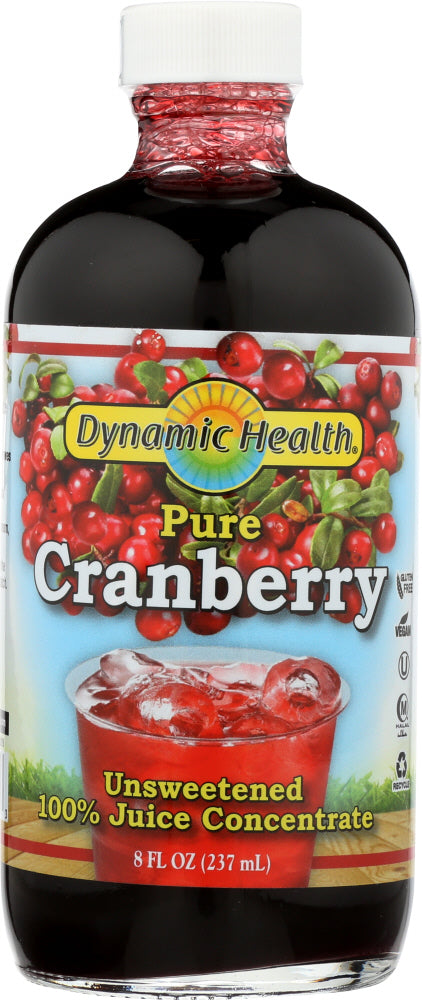DYNAMIC HEALTH: Pure Cranberry Juice Concentrate, 8 fl oz