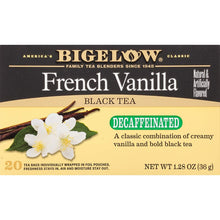 BIGELOW: French Vanilla Decaf Tea 20 Bags, 1.28 oz