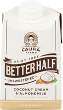 CALIFIA: Better Half Unsweetened Coconut Cream & Almond Milk, 16.9 oz