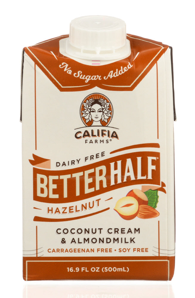 CALIFIA: Better Half Hazelnut Creamer, 16.9 oz