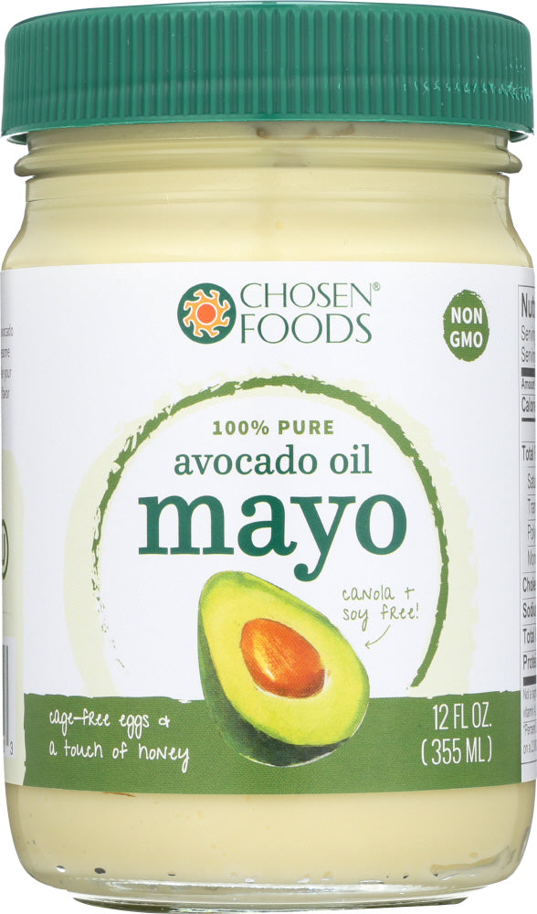 CHOSEN FOODS: 100% Pure Avocado Oil Mayo, 12 oz