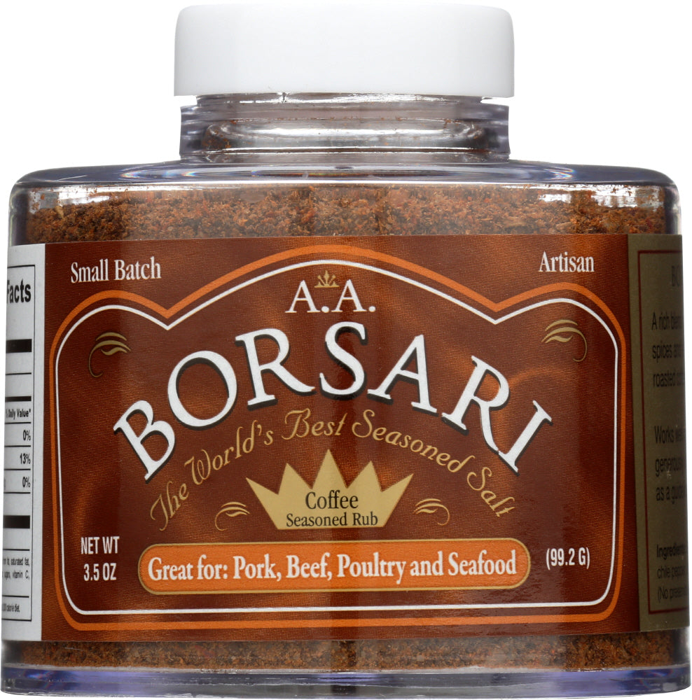 BORSARI: Seasoning Coffee Rub, 3.5 oz