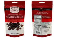 CREATIVE SNACK: Dark Chocolate Cranberries, 3.5 oz