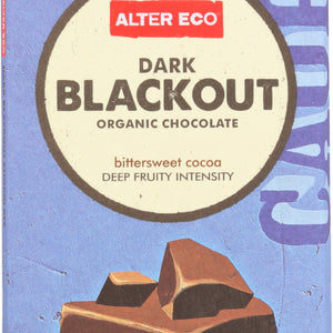 ALTER ECO: Organic Chocolate Dark Blackout, 2.82 oz