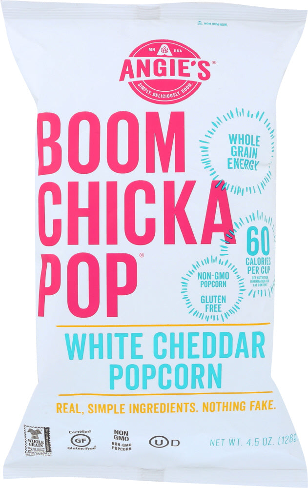 ANGIE'S: Popcorn Boomchickapop White Cheddar Popcorn, 4.5  oz