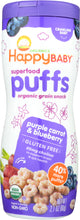HAPPY BABY: Puff Blueberry Purple Carrot Organic, 2.1 oz