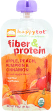 HAPPY BABY: Fiber & Protein Pears, Apples, Peaches, Pumpkin & Cinnamon 4 oz