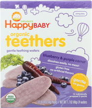 HAPPY BABY: Gentle Teething Wafers Blueberry & Purple Carrot Org 1.7 oz