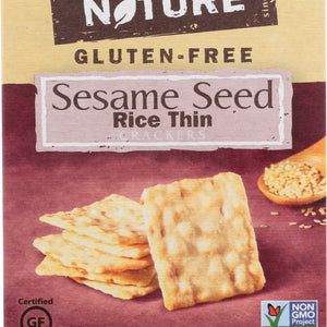 BACK TO NATURE: Gluten Free Sesame Seed Rice Thin Crackers, 4 oz