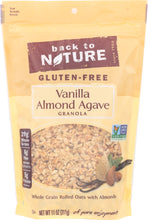 BACK TO NATURE: Gluten-Free Vanilla Almond Agave Granola, 11 oz