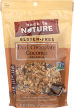 BACK TO NATURE: Gluten Free Dark Chocolate Coconut Granola, 11 oz