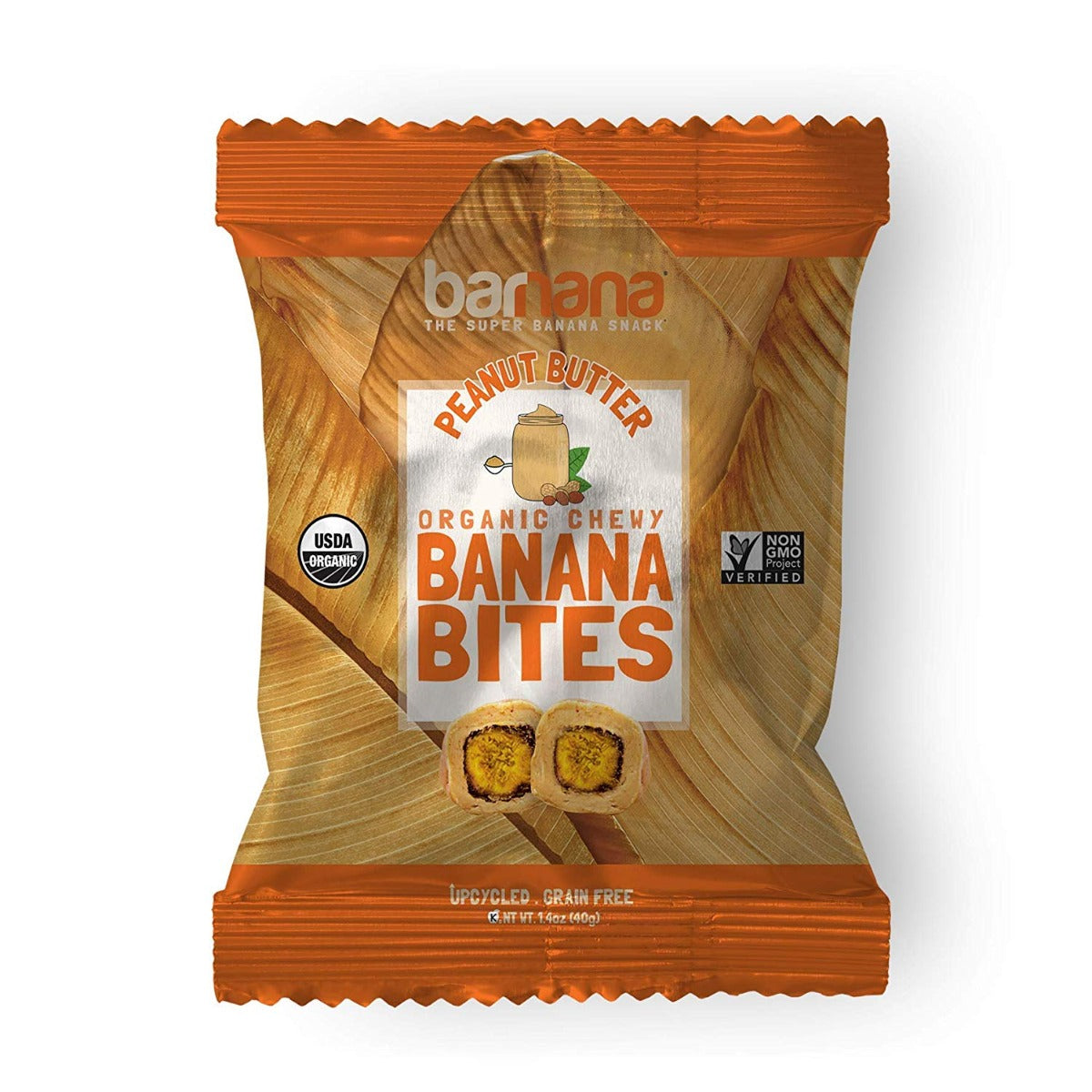 BARNANA: Organic Peanut Butter Chewy Banana Bites, 1.4 oz