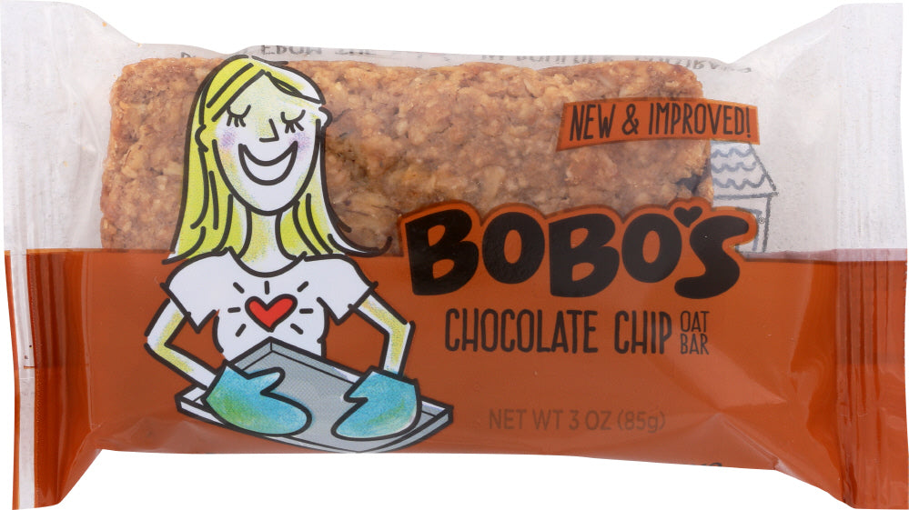 BOBO'S OAT BARS: All Natural Bar Chocolate Chip, 3 oz