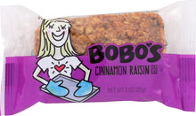 BOBO'S OAT BARS: All Natural Bar Cinnamon Raisin, 3 oz