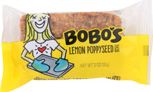 BOBO'S: Gluten Free Lemon Poppyseed Oat Bars, 3 oz