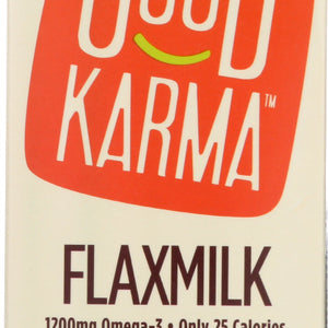 GOOD KARMA: Unsweetened Flax Milk, 64 oz