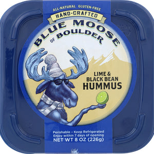 BLUE MOOSE OF BOULDER: Hummus Lime and Black Bean, 8 oz