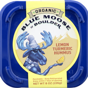 BLUE MOOSE OF BOULDER: Hummus Lemon Turmeric Organic, 8 oz
