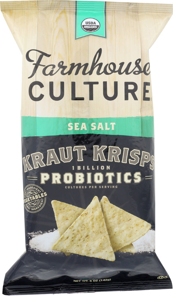 FARMHOUSE CULTURE: Sea Salt Kraut Krisps Organic, 5 oz