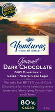 HONDURAS CHOCOLATE COMPANY: 80% Cacao Extra Dark Chocolate Bar, 2.7 oz