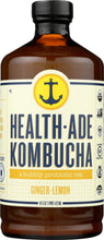 HEALTH ADE: Ginger Lemon Kombucha, 16 oz