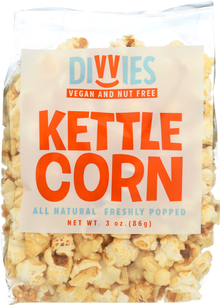 DIVVIES: Kettle Corn All Natural, 3 oz