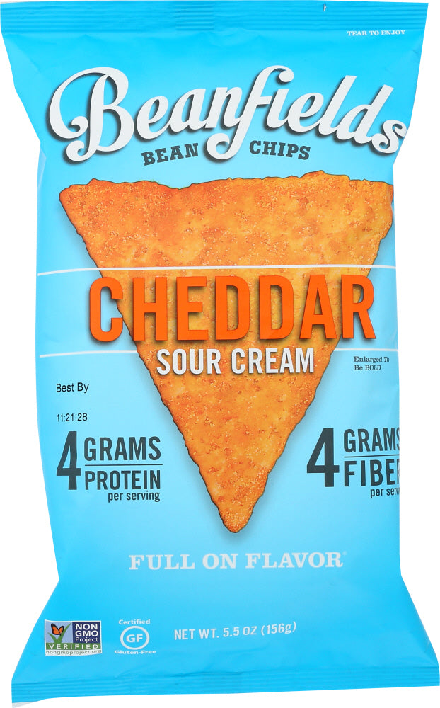 BEANFIELDS: Cheddar Sour Cream Bean Chips, 5.5 oz