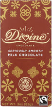 DIVINE CHOCOLATE:  Milk Chocolate Bar, 3 oz