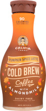 CALIFIA: Pumpkin Spice Latte Cold Brew Coffee, 48 oz