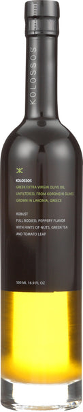 KOLOSSOS: Oil Olive Extra Virgin Greek Robust, 500 ml