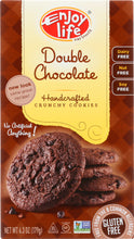 ENJOY LIFE: Handcrafted Crunchy Cookies Double Chocolate, 6.3 oz