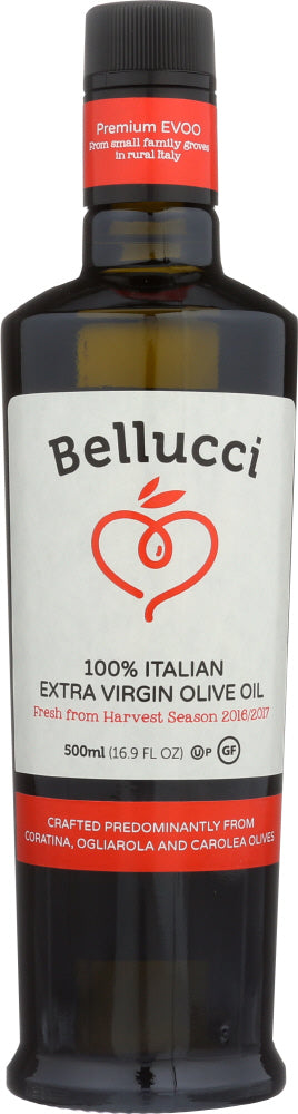 BELLUCCI : 100% Italian Extra Virgin Olive Oil, 16.9 Oz