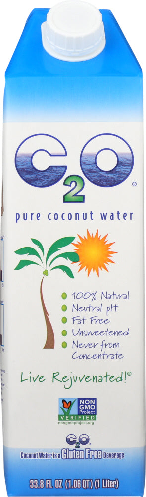 C2O: Pure Coconut Water, 33.8 oz