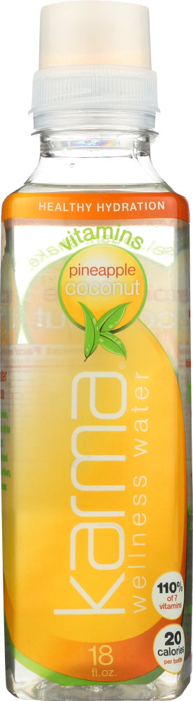 KARMA: Wellness Water Pineapple Coconut, 18 oz