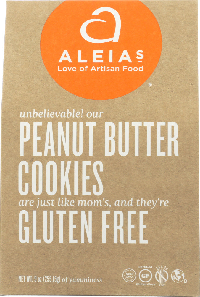 ALEIAS: Peanut Butter Cookies Gluten Free, 9 oz