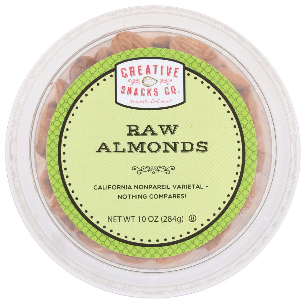 CREATIVE SNACK: Raw Nonpariel Almonds, 10 oz
