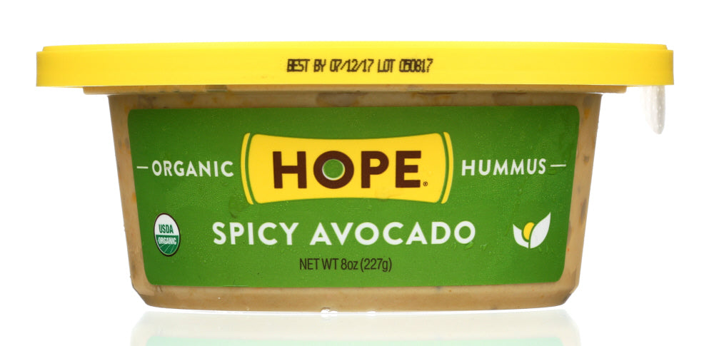 HOPE FOODS: Organic Spicy Avocado Hummus, 8 oz