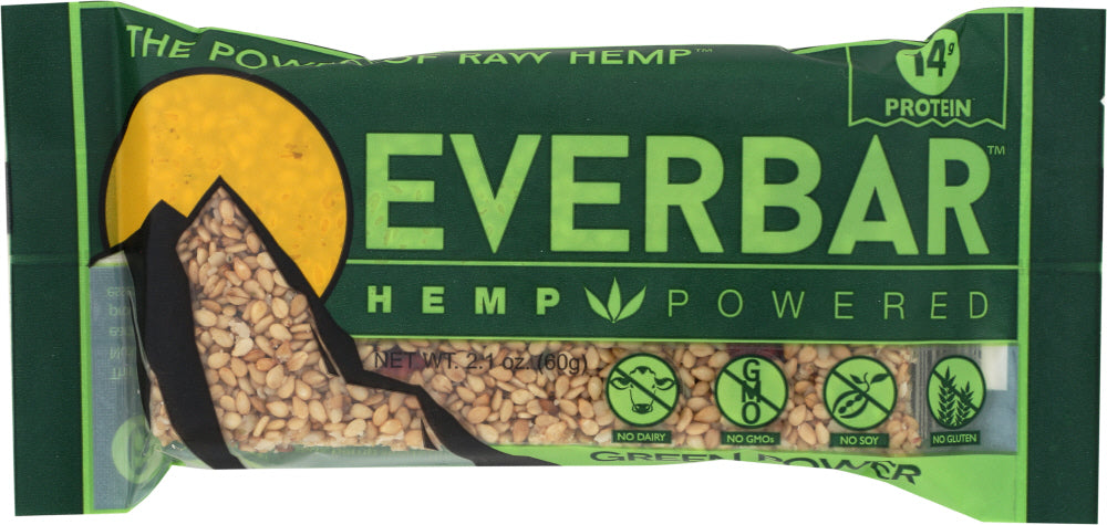 EVERBAR: Hemp Bar Green Power, 2.1 oz
