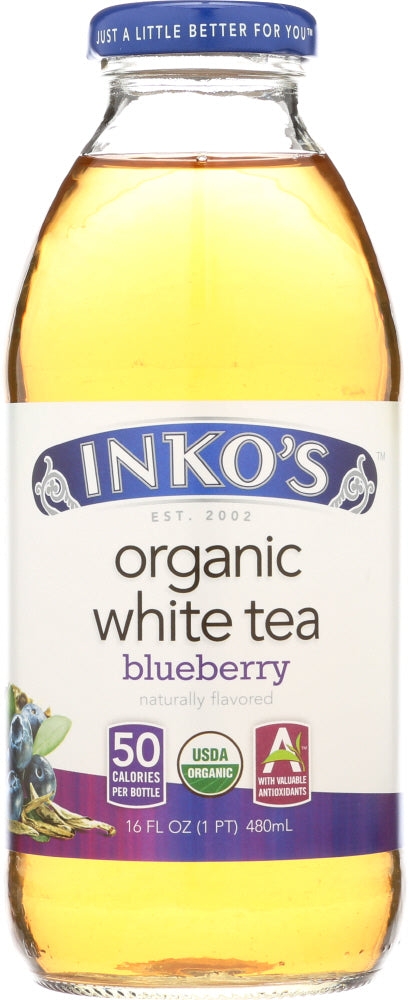 INKOS: Organic White Tea Blueberry, 16 Fl oz