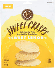 34 DEGREES: Sweet Lemon Crisps Bag, 4 oz