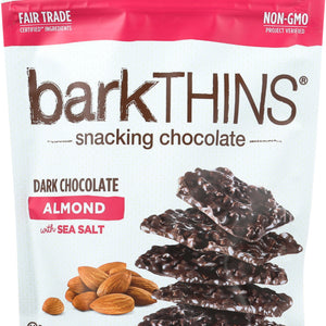 BARKTHINS: Dark Chocolate Almond with Sea Salt, 10 oz