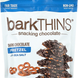 BARKTHINS: Dark Chocolate Pretzel with Sea Salt, 10 oz