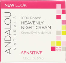 ANDALOU NATURALS: 1000 Roses Heavenly Night Cream Sensitive, 1.7 oz