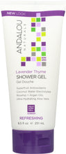 ANDALOU NATURALS: Shower Gel Refreshing Lavender Thyme, 8.5 oz
