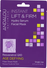 ANDALOU NATURALS: Instant Lift & Firm Hydro Serum Facial Mask Age Defying, 0.6 oz