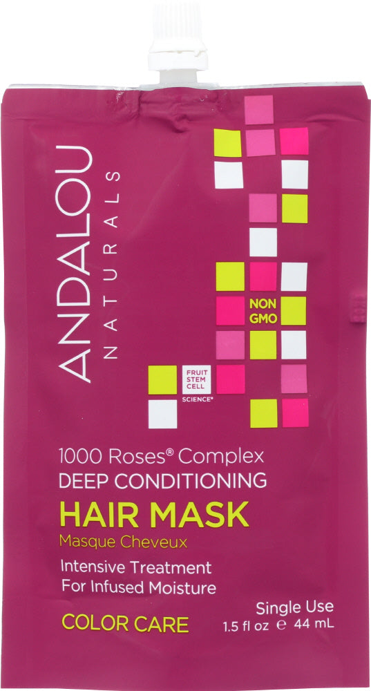 ANDALOU NATURALS: 1000 Roses Complex Color Care Hair Mask, 1.5 oz