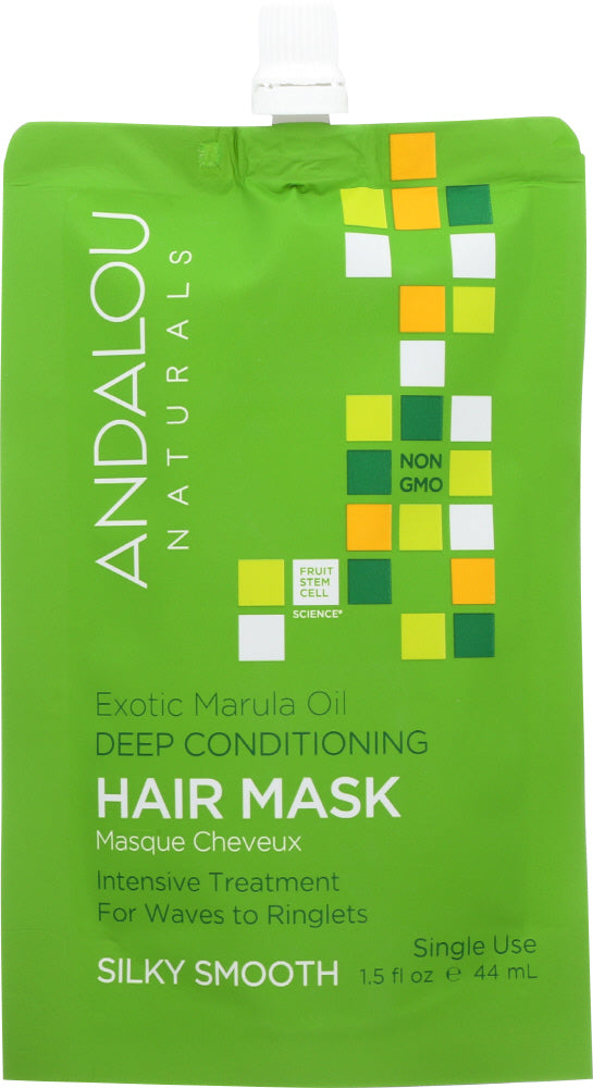 ANDALOU NATURALS: Exotic Marula Oil Silky Smooth Deep Conditioning Hair Mask, 1.5 oz