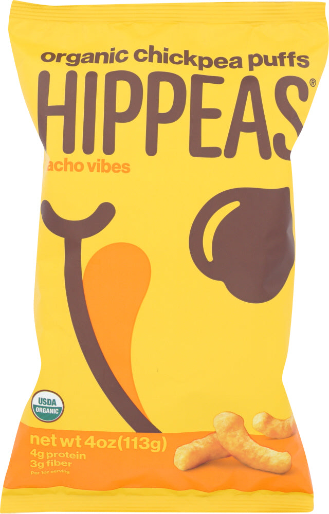 HIPPEAS: Organic Chickpea Puffs Nacho Vibes, 4 oz